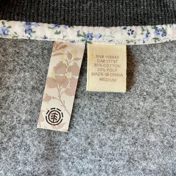 NWT Element Wood & Thread Asymmetric Zip Up Knit Cowl Jacket in Dark Grey Size M - Picture 6 of 12